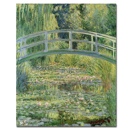 Claude Monet 'Waterlily Pond' Canvas Art,18x24